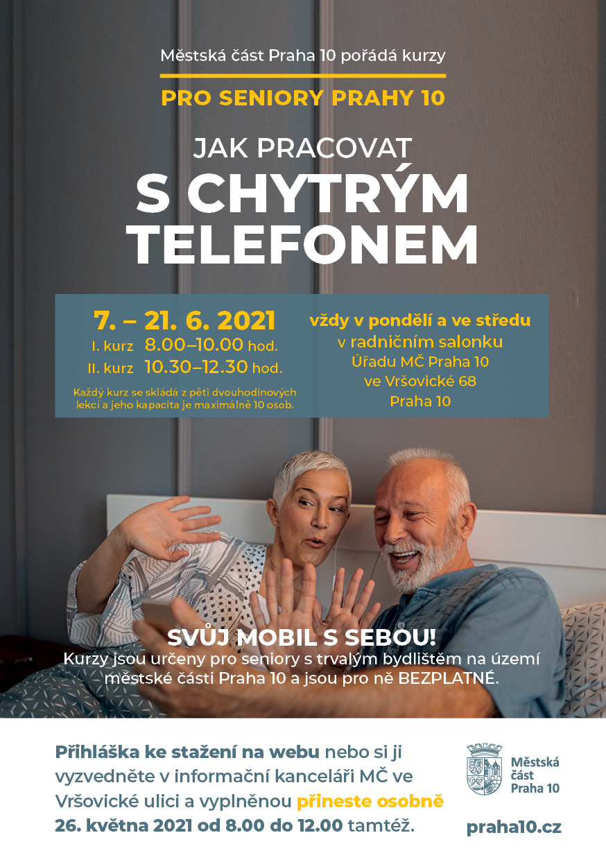 Plakát - Kurzy Jak pracovat s chytrým telefonem Plakát - Kurzy Jak pracovat s chytrým telefonem